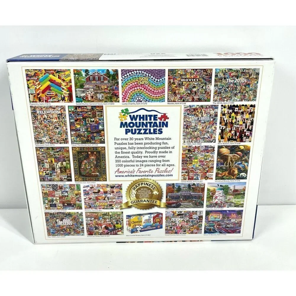 White Mountain TELEVISION History 1000 Piece Jigsaw Puzzle